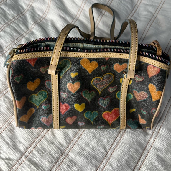 Dooney & Bourke Bags Dooney Bourke Shoulder Bag Hearts Rainbow
